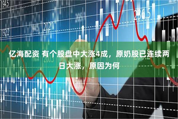 亿海配资 有个股盘中大涨4成，原奶股已连续两日大涨，原因为何